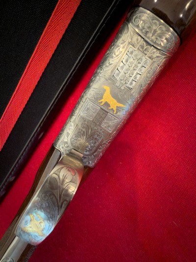 Factory Engraved and Gold Inlaid Browning 28 Gauge Citori Grade VI Over/Under Shotgun with Case - Image 12 of 13