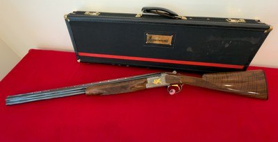 Factory Engraved and Gold Inlaid Browning 28 Gauge Citori Grade VI Over/Under Shotgun with Case - Image 1 of 13