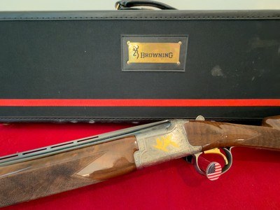 Factory Engraved and Gold Inlaid Browning 28 Gauge Citori Grade VI Over/Under Shotgun with Case - Image 2 of 13