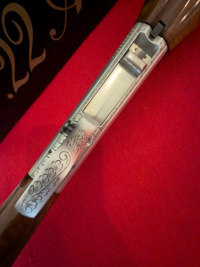 Factory T. Naka Signed and Engraved .22 Auto Grade III Semi-Automatic Rifle with Box - Image 11 of 13