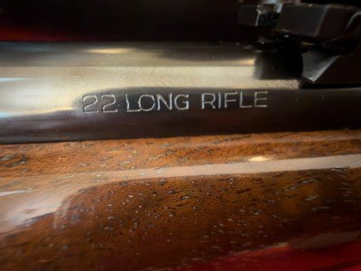 Factory Engraved Belgian Browning .22 Auto Grade II Semi-Automatic Rifle with Box - Image 5 of 11