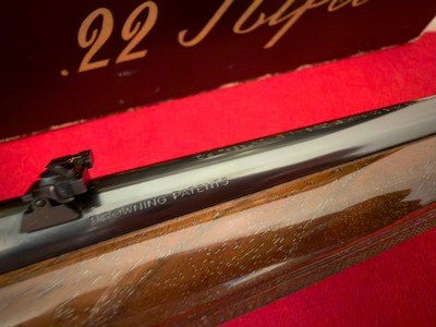 Factory Engraved Belgian Browning .22 Auto Grade II Semi-Automatic Rifle with Box - Image 10 of 11