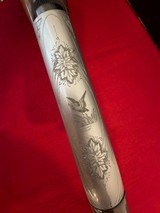 Factory Engraved Belgian Browning .22 Auto Grade II Semi-Automatic Rifle with Box - Image 6 of 11