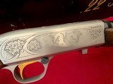 Factory Engraved Belgian Browning .22 Auto Grade II Semi-Automatic Rifle with Box - Image 9 of 11
