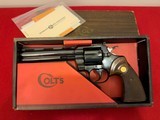 EARLY COLT PYTHON .357 MAGNUM REVOLVER (1962) – 6" BARREL – ROYAL BLUE – BOXED - Image 1 of 11