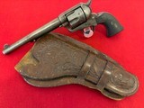 ANTIQUE GEN 1 COLT SINGLE ACTION ARMY REVOLVER 7 1/2– FACTORY LETTERED TO HARTLEY & GRAHAM – .45 COLT – 1884 PRODUCTION – WITH DOUBLE LOOP HOLSTER - Image 5 of 11