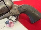 ANTIQUE GEN 1 COLT SINGLE ACTION ARMY REVOLVER 7 1/2– FACTORY LETTERED TO HARTLEY & GRAHAM – .45 COLT – 1884 PRODUCTION – WITH DOUBLE LOOP HOLSTER - Image 3 of 11