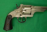 Merwin Hulbert Double Action Revolver, 44-40 caliber, Nickle finish,7" barrel, folding hammer - 8 of 8