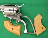 Colt SAA Mid-Range 2nd Generation, 45 Colt, Nickel, w/composition Ivory Grips, Stagecoach Box - 6 of 11