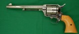 Colt SAA Mid-Range 2nd Generation, 45 Colt, Nickel, w/composition Ivory Grips, Stagecoach Box - 2 of 11