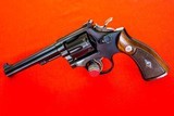 SMITH & WESSON VINTAGE K38 TARGET MASTERPIECE, 5 SCREW, ORIGINAL BOX, PINNENED 6