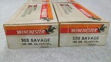 .303 Savage, Winchester 190 gr. Silvertip 4 boxes, 80 rounds - 2 of 4