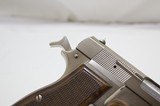 1980 Browning Hi-Power Bright Nickel Finish w/ Gold - Very Fine Condition! - 3 of 7