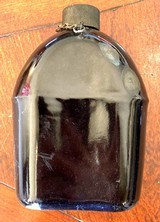 WWII Porcelain Enameled Canteen Dated 1942 With Canvas Cover REP - 6 of 8