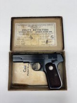 Colt 1903 32acp Pocket Hammerless Semi Automatic Pistol