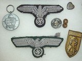 WWII German Lot of 16 - Sleeve Eagles - Patches - Awards - Veteran's Bring Back Estate Lot - 7 of 15