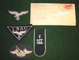 Lot of Original WWII German Luftwaffe Patches, Badges & US Vet Letter - 1 of 14