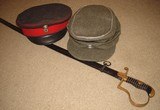Original WWII German M43 Heer Officer's Green Wool Field Cap - 9 of 9
