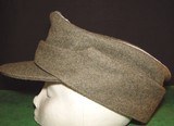 Original WWII German M43 Heer Officer's Green Wool Field Cap - 5 of 9