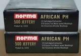 500 Jeffery Norma African Professional Hunter 570 grain Woodleigh Soft Nose 2 boxes = 10 +10 rounds = 20 - 7 of 7