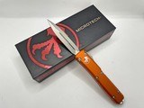 Microtech Ultratech D/E Orange Stonewash Standard 122-10 OR - 1 of 1