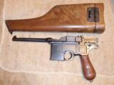 C96 MAUSER BROOMHANDLE. RUSSIAN IMPORTER MARKED. DEEP-MILLED. LARGE-RING. EXTREMELY RARE!! - 8 of 11