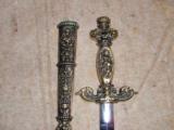 MEDIEVAL GERMAN CUSTOM DAGGER. DOUBLE-EDGED STAINLESS BLADE. GORGEOUS, SOLID-BRASS, HEAVY, QUALITY!! - 3 of 12