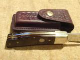 SMITH & WESSON CUSTOM COLLECTOR SERIES FOLDING KNIFE.
DESIGNED BY BLACKIE COLLINS IN THE EARLY 1970'S.
RARE!!! - 2 of 10