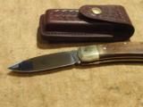 SMITH & WESSON CUSTOM COLLECTOR SERIES FOLDING KNIFE.
DESIGNED BY BLACKIE COLLINS IN THE EARLY 1970'S.
RARE!!! - 7 of 10