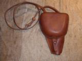BABY NAMBU HOLSTER.
LEATHER WITH SHOULDER STRAP.
EXCELLENT CONDITION!! - 1 of 7