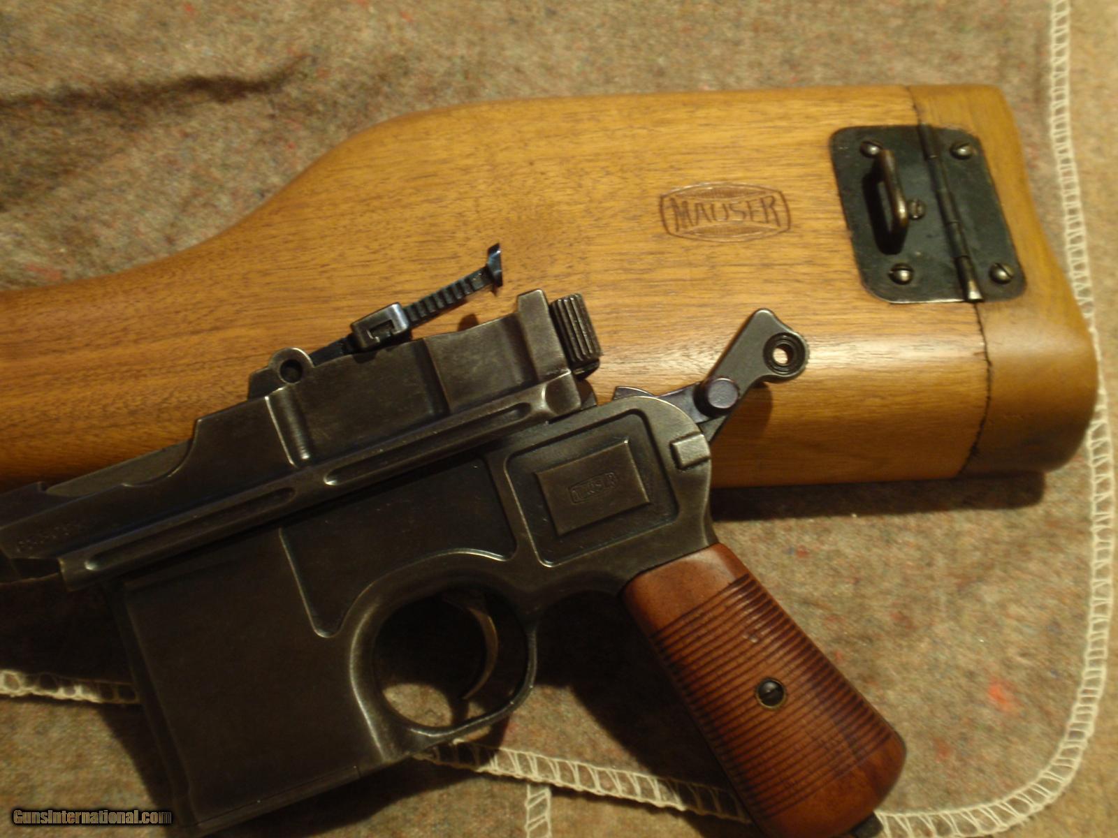 C96 Broomhandle Mauser Late Post War Bolo With Matching Numbered Stock Matching Serial Numbers
