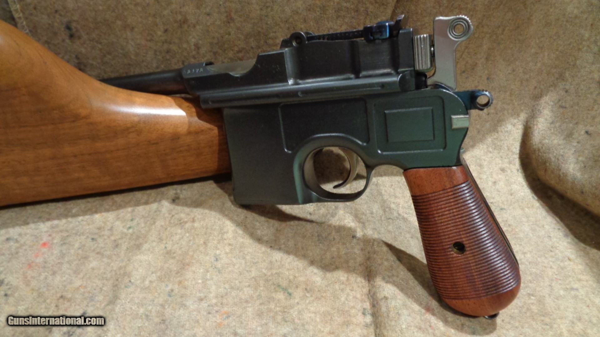 MAUSER C96 BROOMHANDLE "MAUSER BANNER" SERIAL 921XX CIRCA 1910 ALL