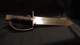 WWII WW2 THEATER KNUCKLE KNIFE.MASSIVE SPEAR-POINT SHORT SWORD 10 5/8" DOUBLE-EDGE BLADE.FROM THE BILL STONE COLLECTION. - 3 of 13
