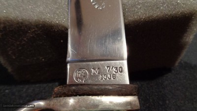 WWII WW2 NAZI YOUTH KNIFE w/SCABBARD RZM M7/30 1936
G. GRAFRATH RARE MAKER!!
DOUBLE-STAMPED!! WW2 GERMAN YOUTH KNIFE NEAR MINT CONDITION!!!