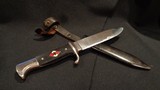 WWII WW2 NAZI YOUTH KNIFE w/SCABBARD RZM M7/30 1936
G. GRAFRATH RARE MAKER!!
DOUBLE-STAMPED!! WW2 GERMAN YOUTH KNIFE NEAR MINT CONDITION!!! - 5 of 9