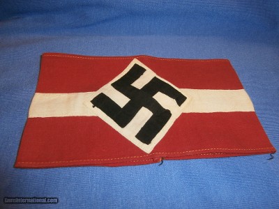 WWII WW2 GERMAN HITLER YOUTH ARMBAND HJ ARMBAND WWII GERMAN ARMBAND WWII NAZI ARMBAND WWII HJ NAZI ARMBAND 100% ORIGINAL!!