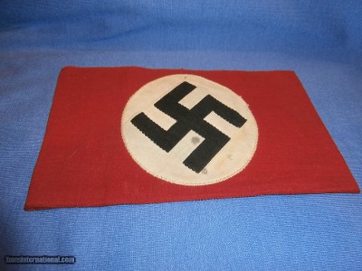 WWII WW2 NAZI NSDAP ARMBAND WWII NAZI PARTY ARMBAND NAZI ARMBAND WWII GERMAN ARMBAND WWII GERMAN NAZI ARMBAND WWII 100% ORIGINAL!!
