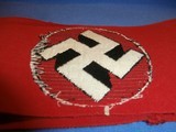 WWII WW2 NAZI NSDAP ARMBAND WWII NAZI PARTY ARMBAND NAZI ARMBAND WWII GERMAN ARMBAND WWII GERMAN NAZI ARMBAND WWII 100% ORIGINAL!! - 5 of 5