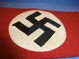 WWII WW2 NAZI NSDAP ARMBAND WWII NAZI PARTY ARMBAND NAZI ARMBAND WWII GERMAN ARMBAND WWII GERMAN NAZI ARMBAND WWII 100% ORIGINAL!! - 2 of 5