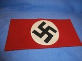 WWII WW2 NAZI NSDAP ARMBAND WWII NAZI PARTY ARMBAND NAZI ARMBAND WWII GERMAN ARMBAND WWII GERMAN NAZI ARMBAND WWII 100% ORIGINAL!!