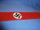 WWII WW2 NAZI NSDAP ARMBAND WWII NAZI PARTY ARMBAND NAZI ARMBAND WWII GERMAN ARMBAND WWII GERMAN NAZI ARMBAND WWII 100% ORIGINAL!! - 2 of 7