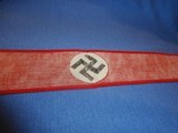 WWII WW2 NAZI NSDAP ARMBAND WWII NAZI PARTY ARMBAND NAZI ARMBAND WWII GERMAN ARMBAND WWII GERMAN NAZI ARMBAND WWII 100% ORIGINAL!! - 6 of 7