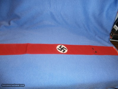 WWII WW2 NAZI NSDAP ARMBAND WWII NAZI PARTY ARMBAND NAZI ARMBAND WWII GERMAN ARMBAND WWII GERMAN NAZI ARMBAND WWII 100% ORIGINAL!!