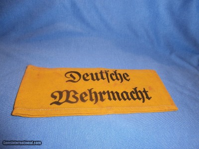 WWII WW2 NAZI ARMBAND WWII NAZI PARTY ARMBAND NAZI ARMBAND WWII GERMAN ARMBAND WWII GERMAN NAZI ARMBAND WWII 100% ORIGINAL!!