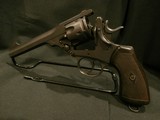 WEBLEY MK VI 1918 .455 UNION OF SOUTH AFRICA
EXTREMELY RARE!! ALL-MATCHING SERIAL NUMBERS! MINT BORE & CHAMBERS!
NEAR-EXCELLENT, OVERALL!! - 8 of 11