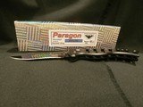 PARAGON X-O LITE AUTOMATIC KNIFE
BLACK SERRATED ATS-34 BLADE
NIB!! - 8 of 11
