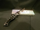 PARAGON X-O LITE AUTOMATIC KNIFE
BLACK SERRATED ATS-34 BLADE
NIB!! - 5 of 11