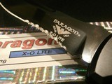 PARAGON X-O LITE AUTOMATIC KNIFE
BLACK SERRATED ATS-34 BLADE
NIB!! - 3 of 11