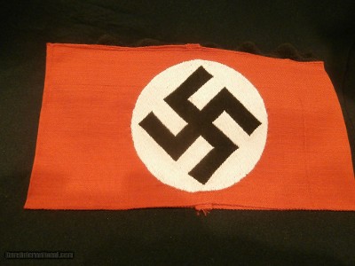 WWII WW2 NAZI ARMBAND WWII NAZI PARTY ARMBAND NAZI ARMBAND WWII GERMAN ARMBAND WWII GERMAN NAZI ARMBAND WWII 100% ORIGINAL!!