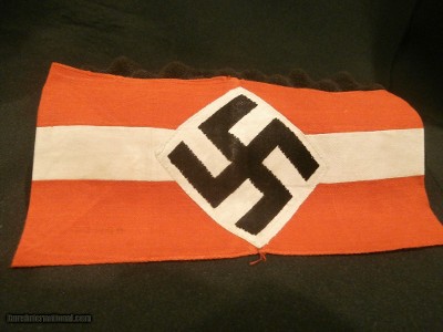 WWII WW2 NAZI HITLER YOUTH ARMBAND WWII NAZI HJ ARMBAND NAZI HITLER YOUTH ARMBAND WWII GERMAN ARMBAND WWII 100% ORIGINAL!!